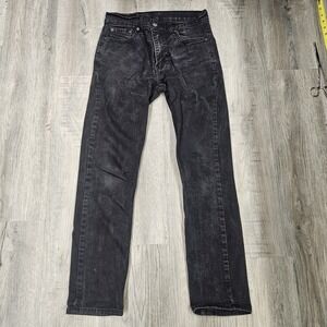Levi's 511 Jeans Mens 30x30 Black Straight Leg Stretch Denim Pants